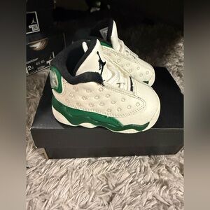 Jordan Kids Sneakers White and Green